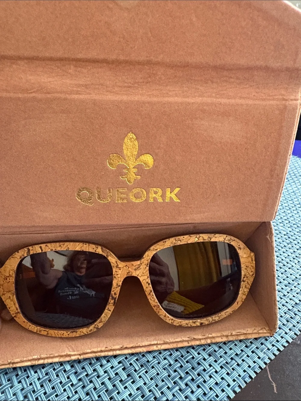 Queork Cork Frame Sunglasses - Brown Lenses